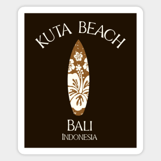 Kuta Beach - Bali - Indonesia Tropical Surfboard Magnet